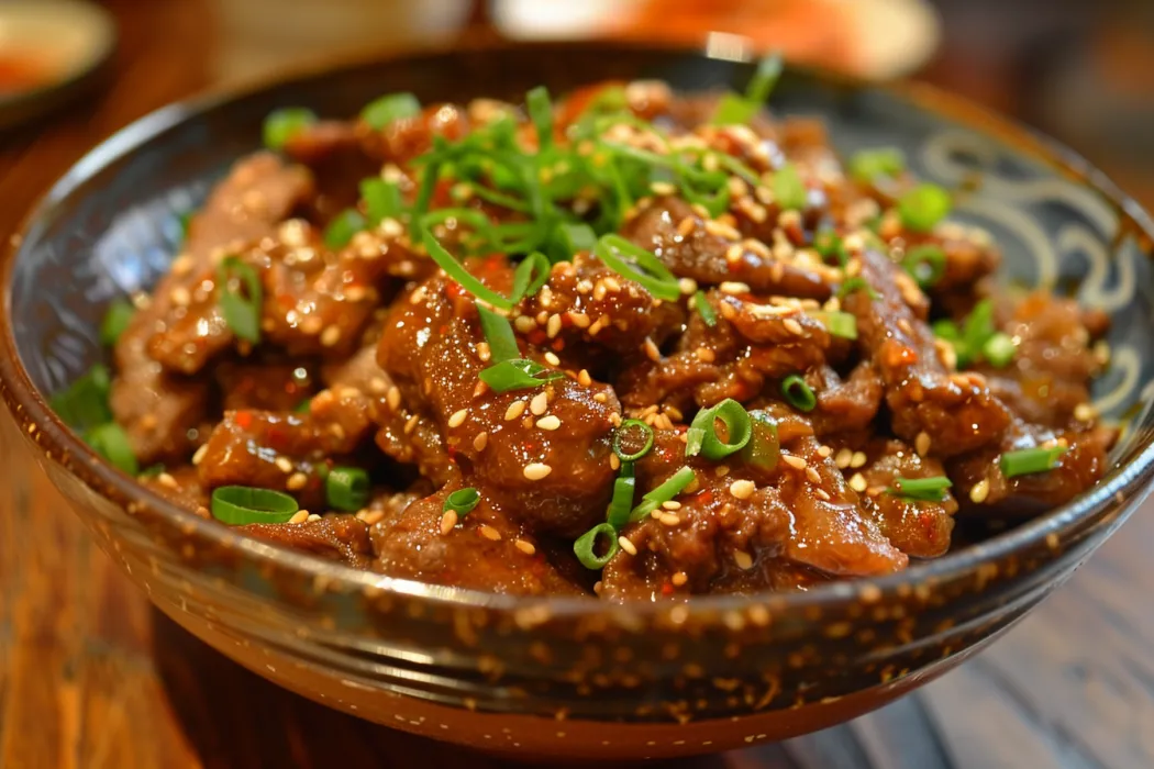 What is bulgogi sauce made of? Using Bulgogi sauce to marinate beef.