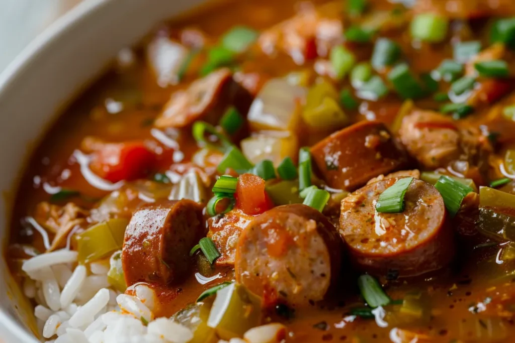 Should you cook sausage before adding it to gumbo?