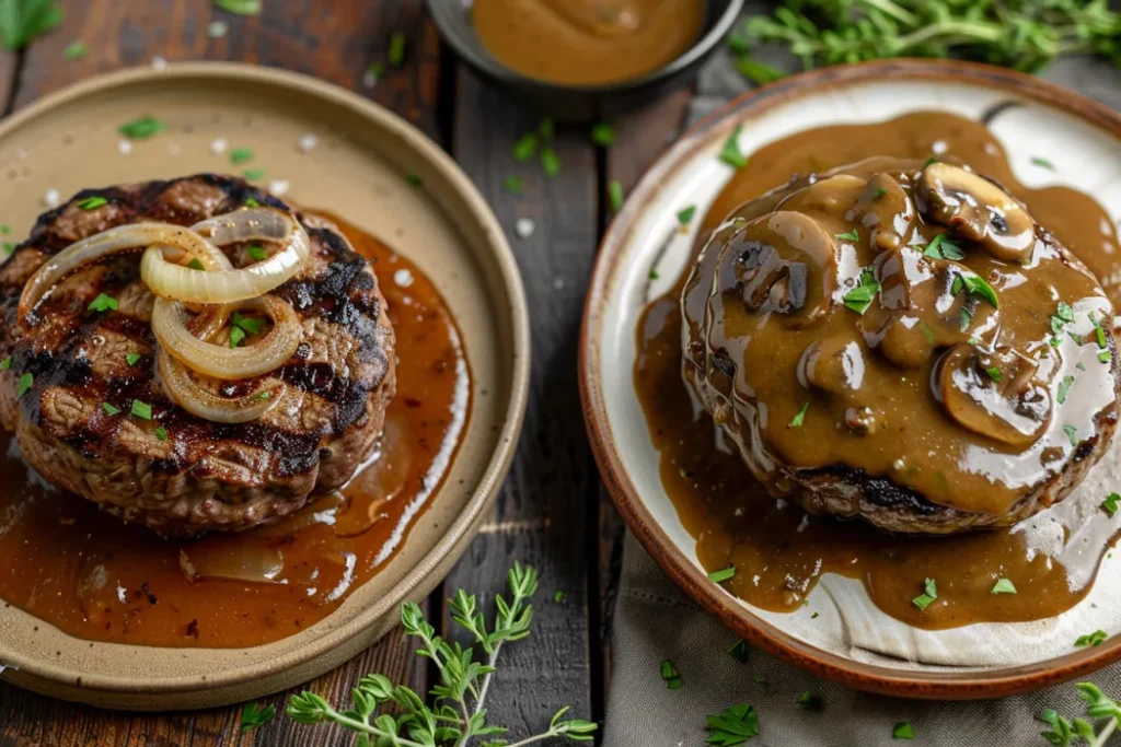 What is the difference between hamburger steak and Salisbury steak?