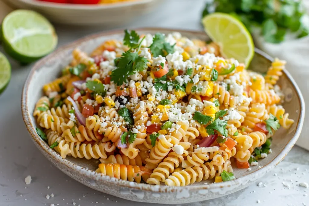 mexican street corn pasta salad recipe