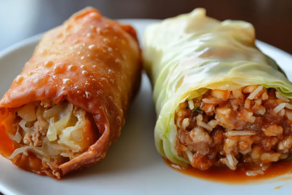 What's the difference between an egg roll and a cabbage roll?