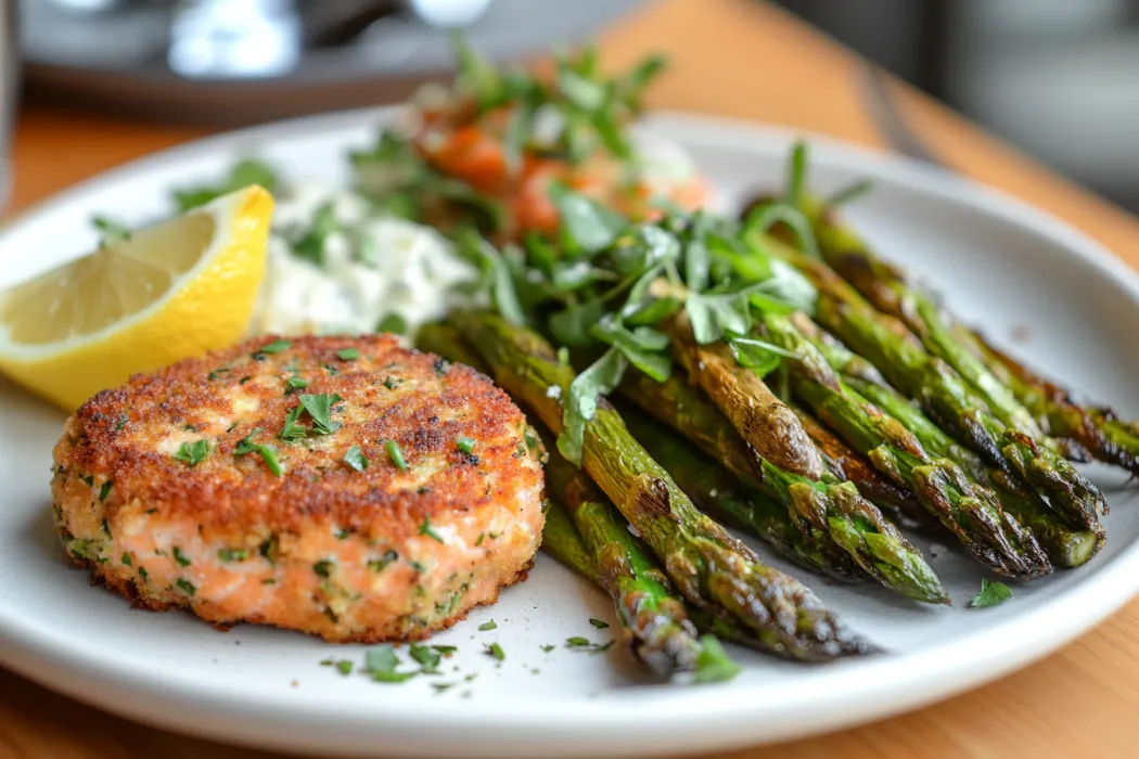 What do you serve with salmon cakes?