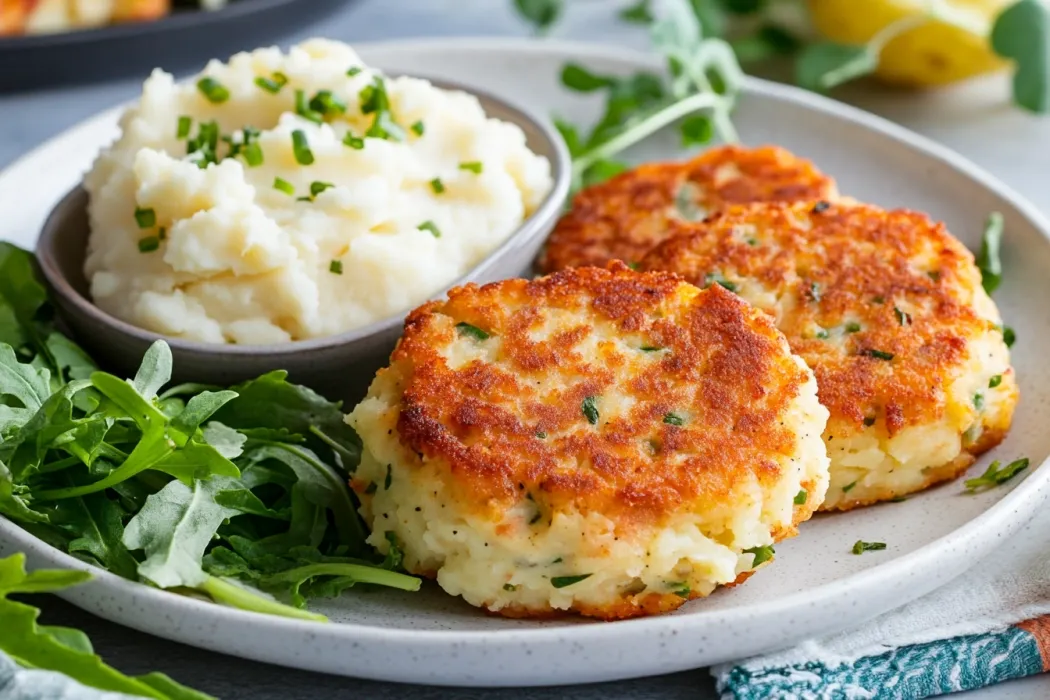 What can I use instead of breadcrumbs in salmon patties? The salmon patties are made with mashed potatoes.