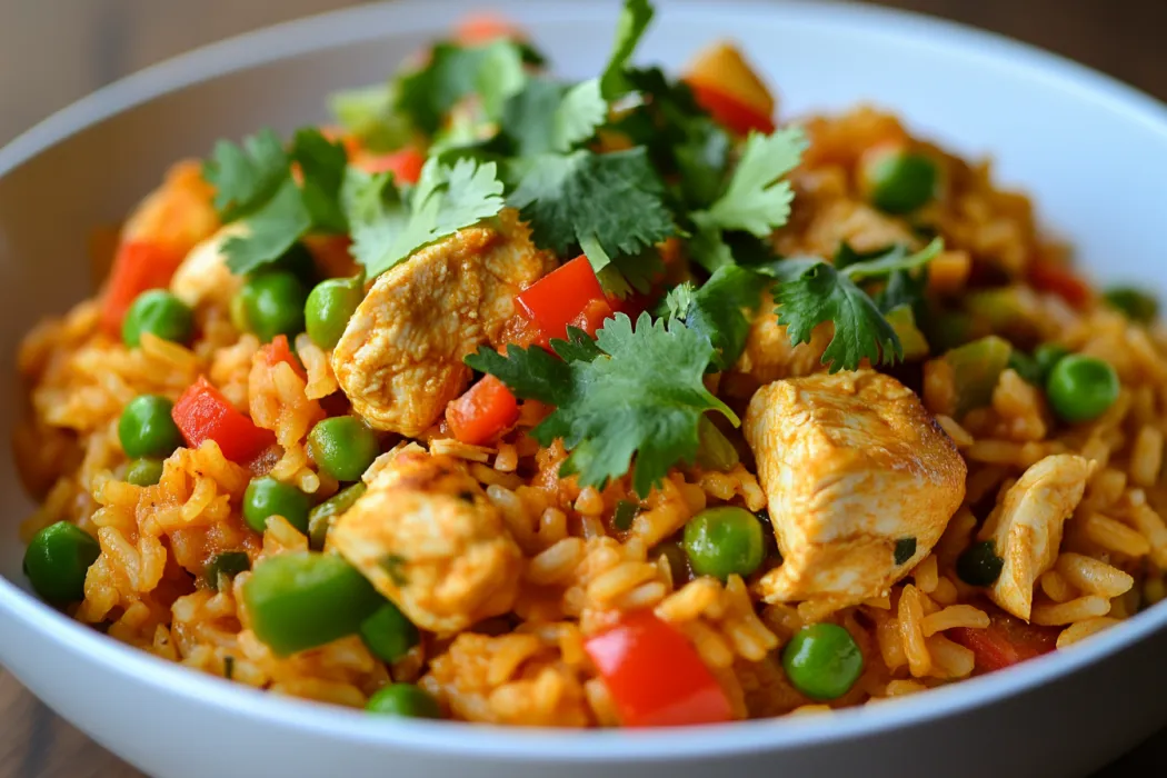 What is arroz con pollo made of?