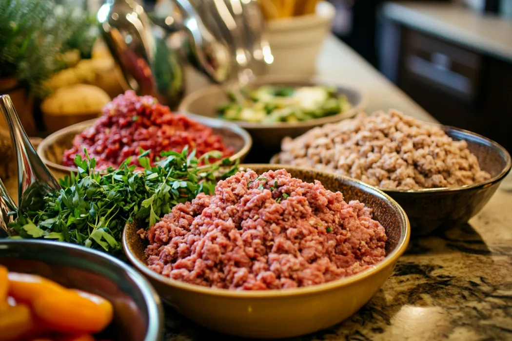 What should I mix with ground venison?