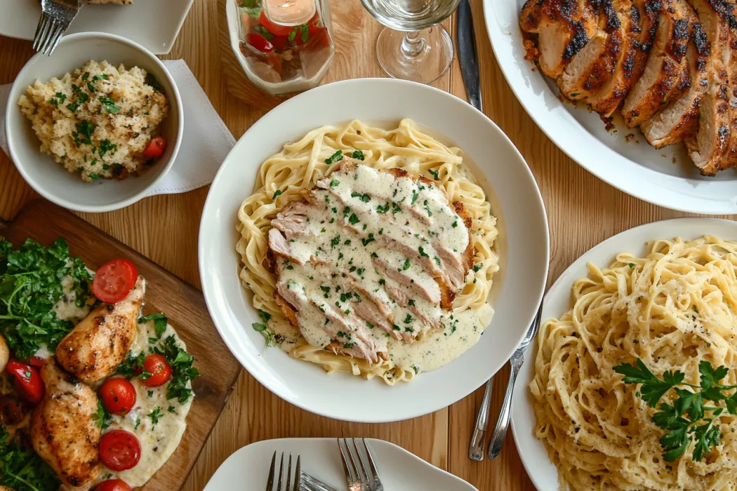 Difference between chicken alfredo and chicken fettuccine