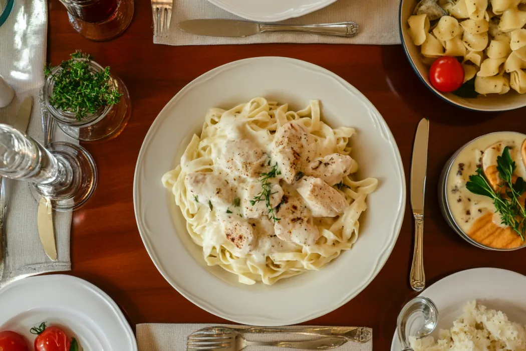 Difference between chicken alfredo and chicken fettuccine