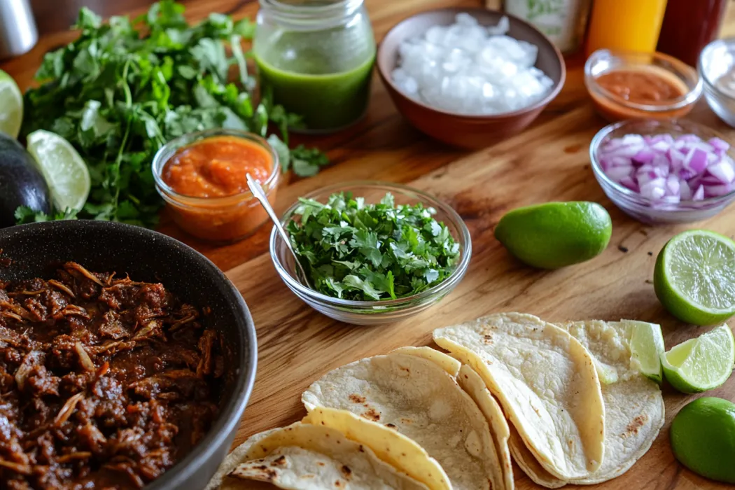 What is the sauce made of for birria tacos