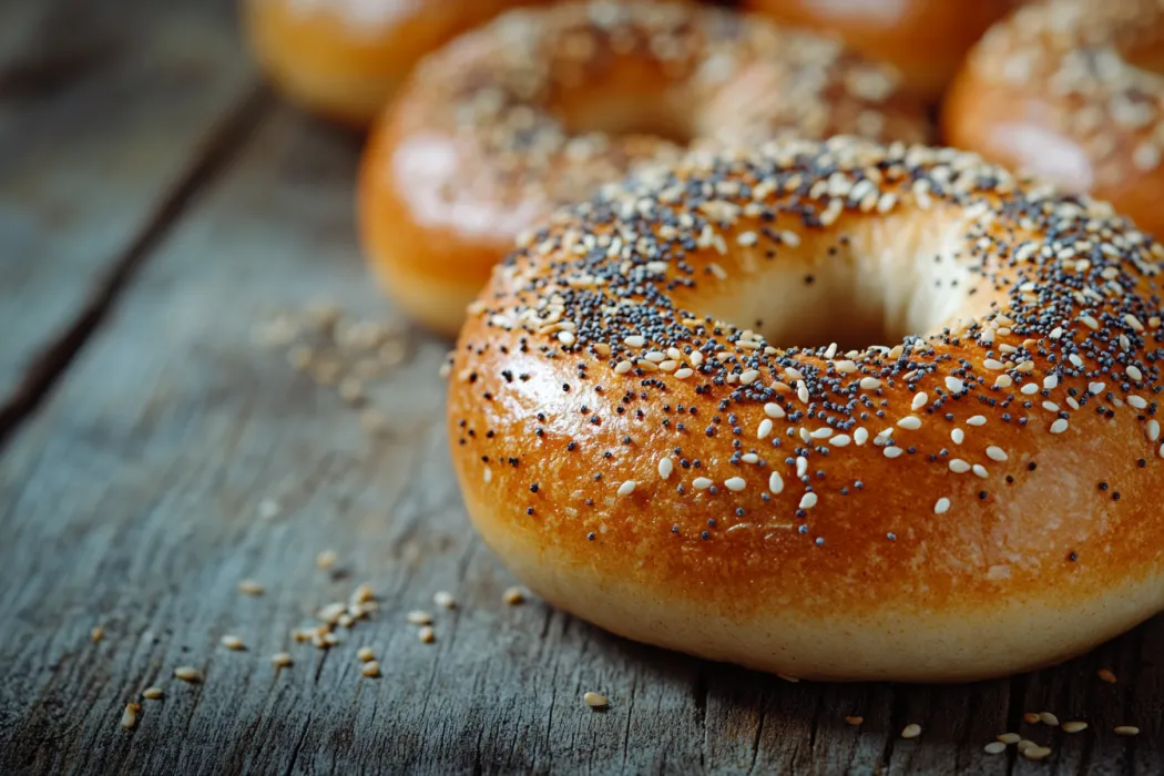 When to add toppings to sourdough bagels?