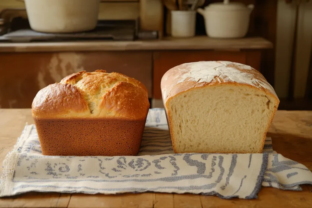 What is the difference between a quick bread and a sandwich bread?