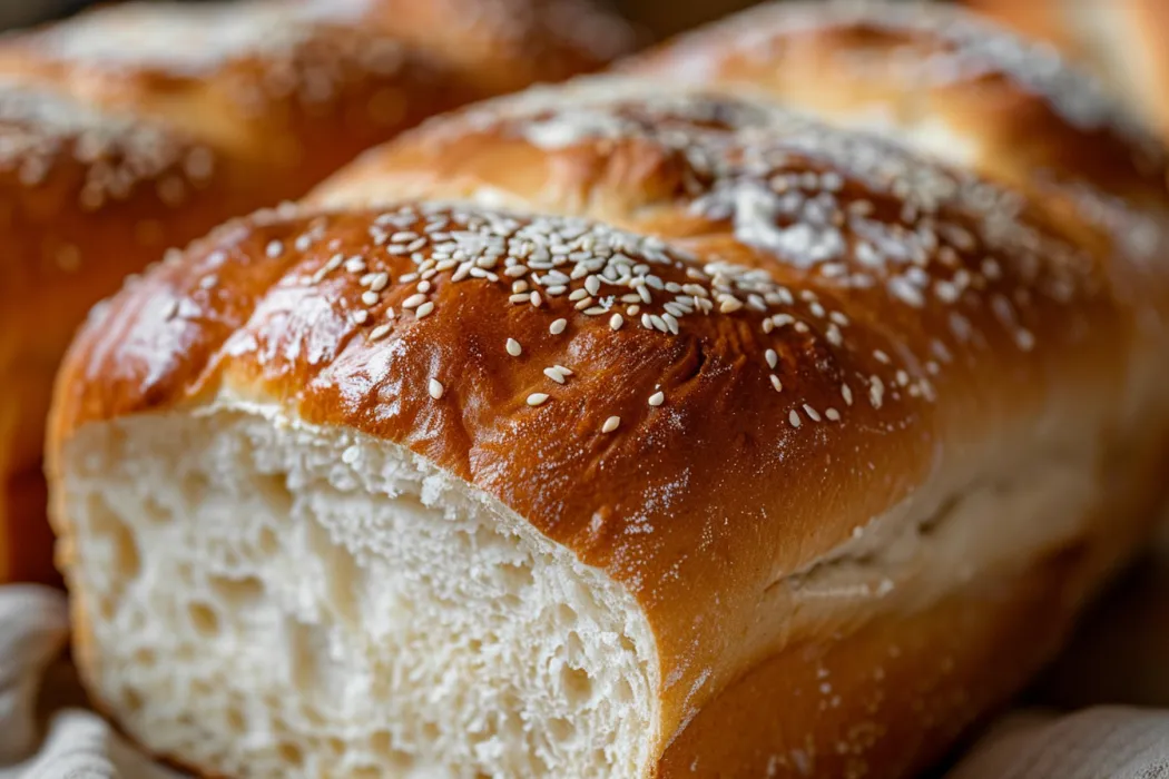 Homemade sandwich bread close-up photo