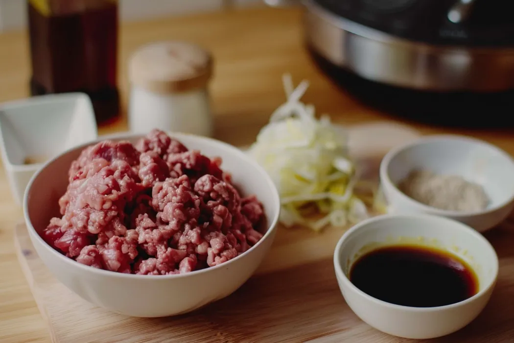 ground beef bulgogi recipe. The key ingredients for making beef bulgogi. 