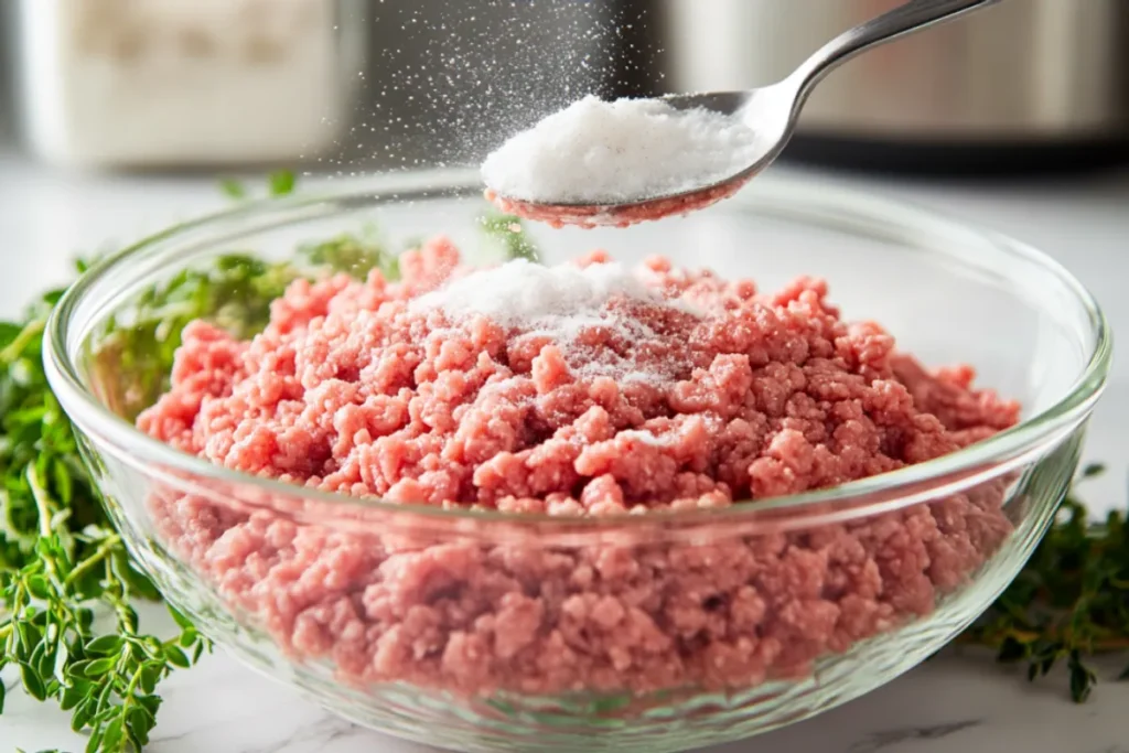 How to make ground beef with baking soda