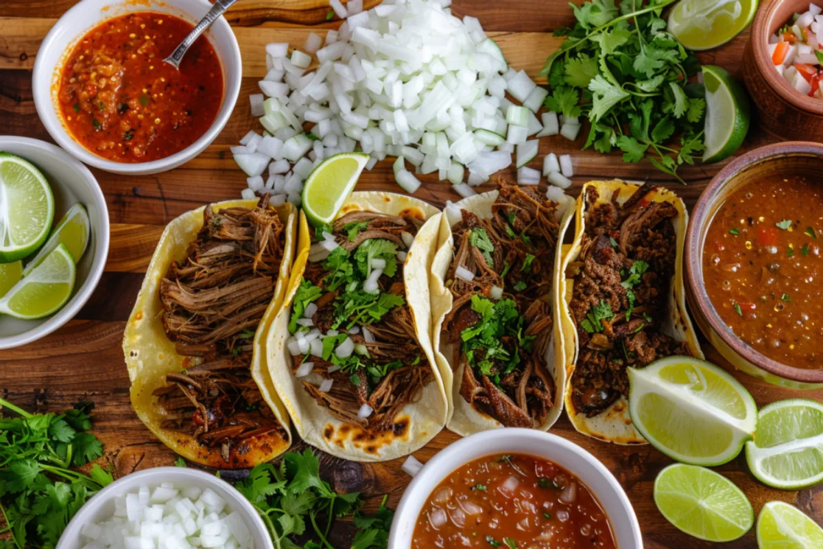 What is a birria taco made of