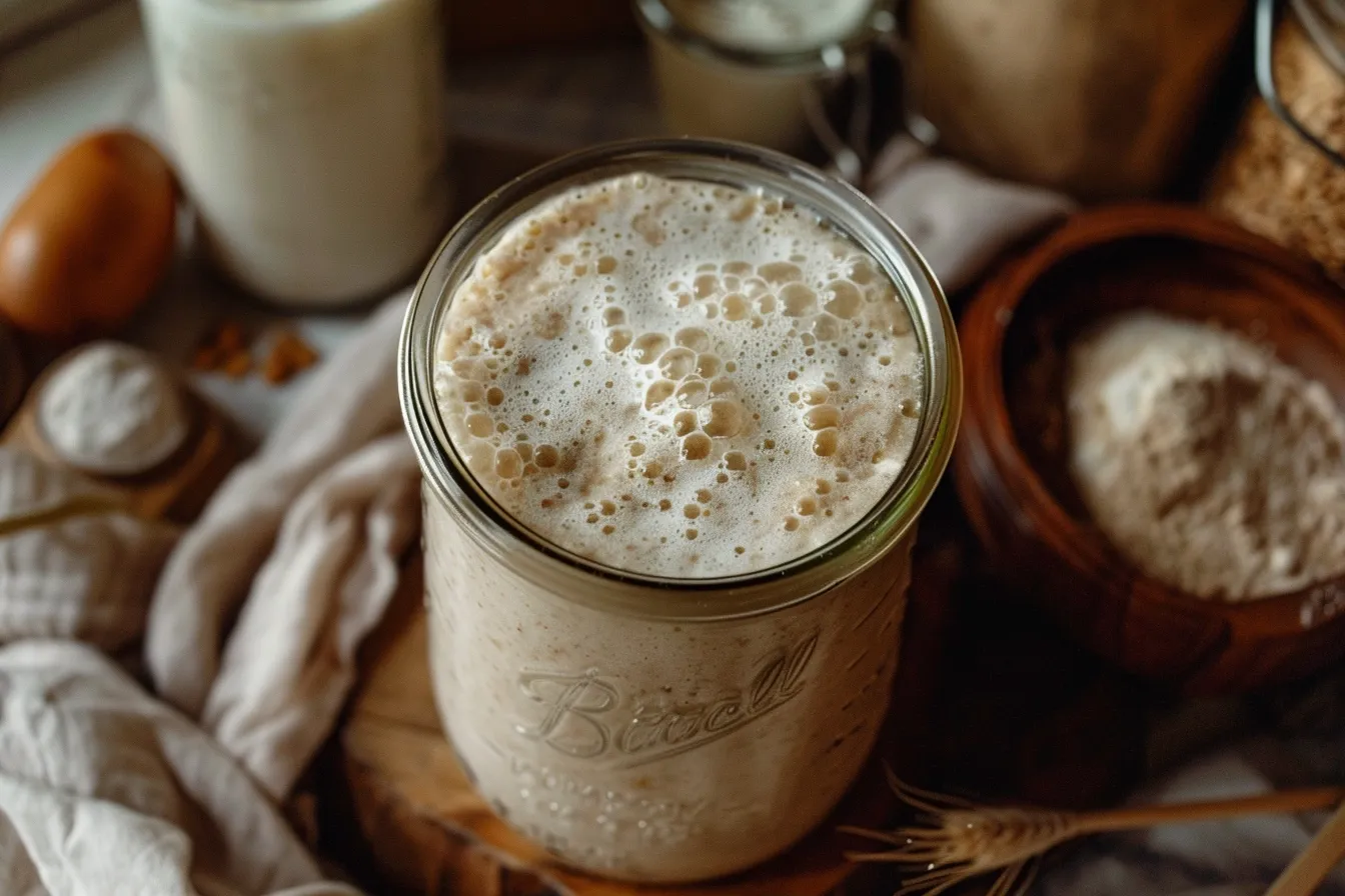 What is the difference between rye sourdough and regular sourdough? Sourdough starter showing the fermentation process.