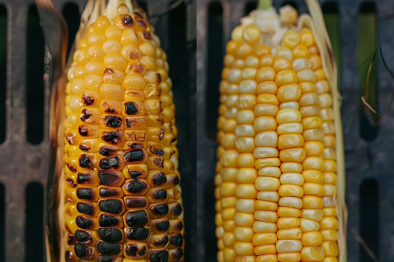 What is Mexican street corn made of? Grilled vs boiled corn side by side.