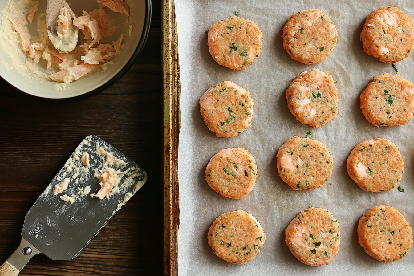 How do you keep salmon cakes from falling apart?