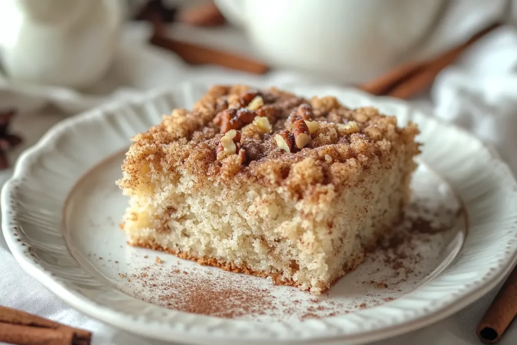 What makes coffee cake different from cake?