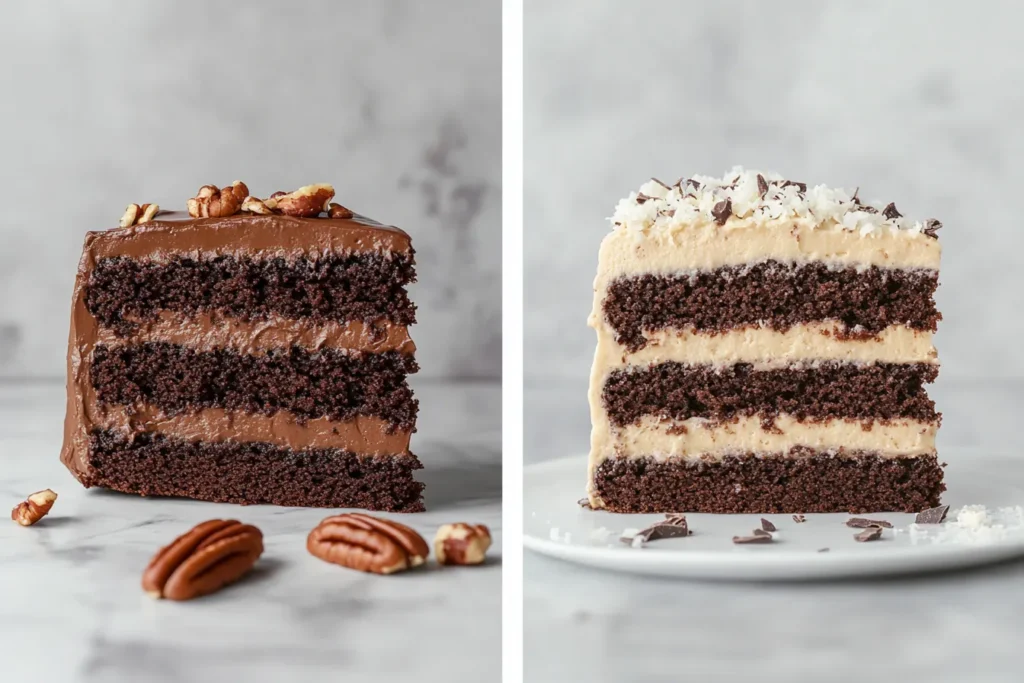 Chocolate and German Chocolate Cake: Difference