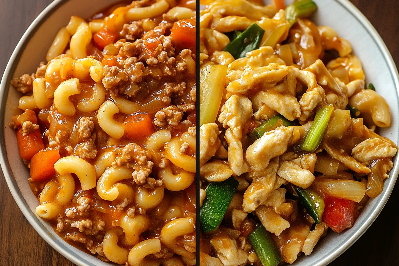 Difference: American and Chinese Chop Suey