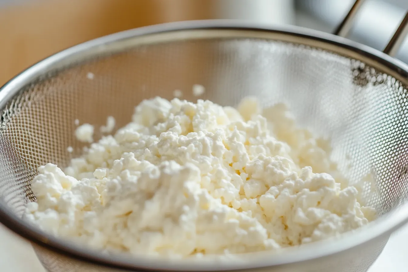 Can I strain cottage cheese?