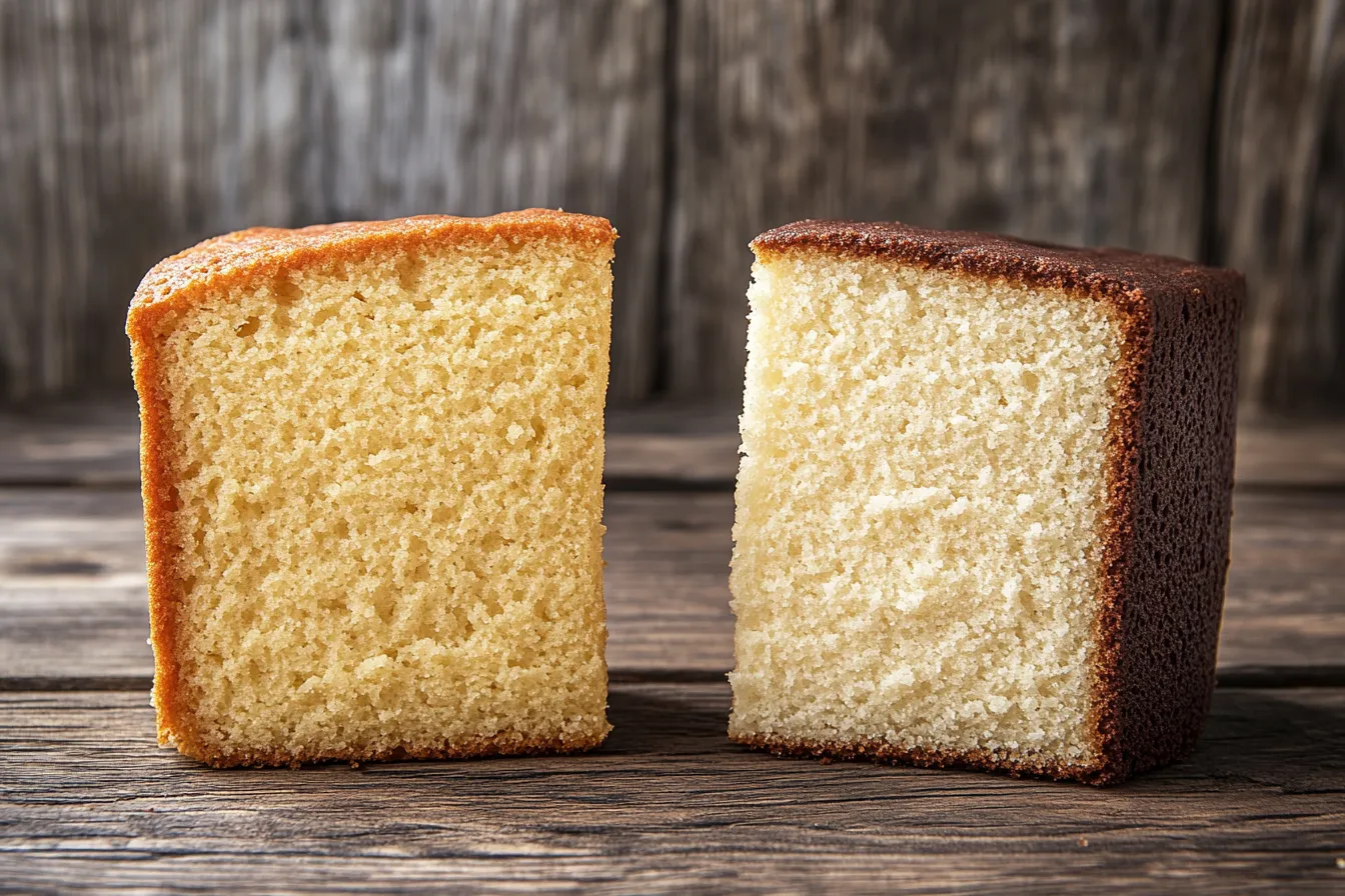 difference between pound cake and vanilla cake