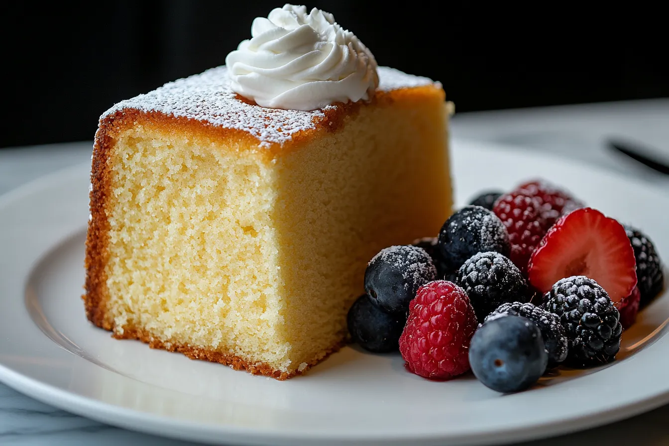 difference between pound cake and vanilla cake