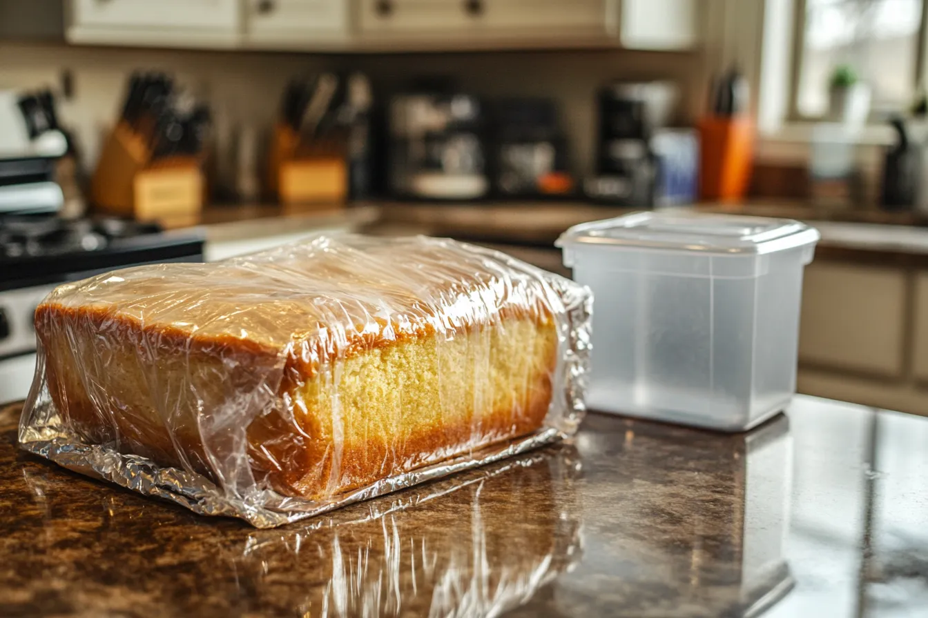 How do you keep pound cake moist?