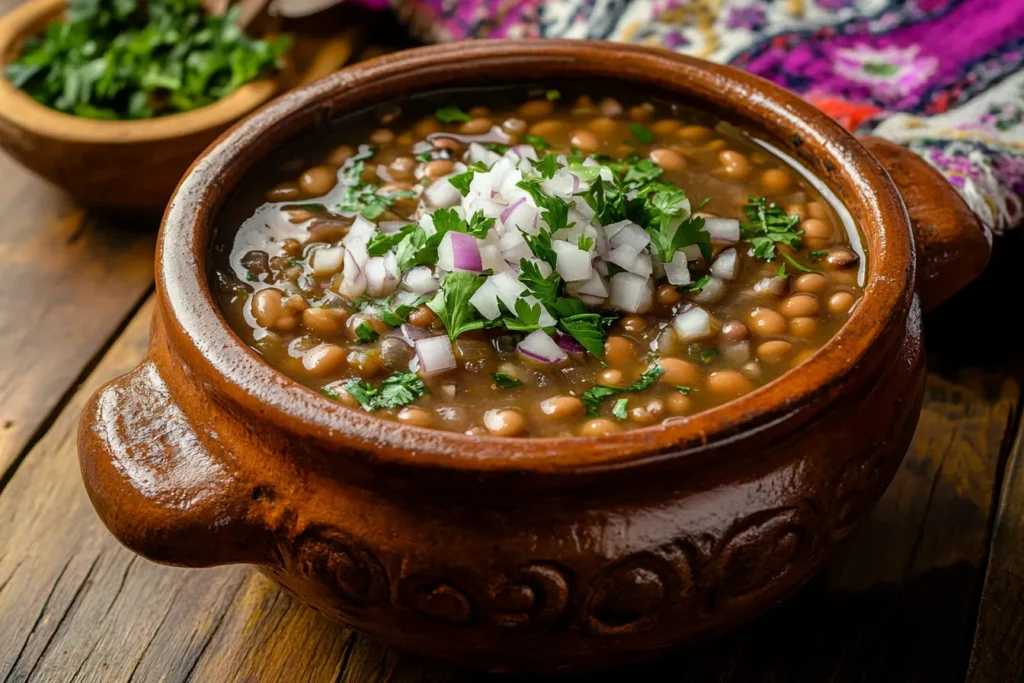 What are frijoles de la olla made of?