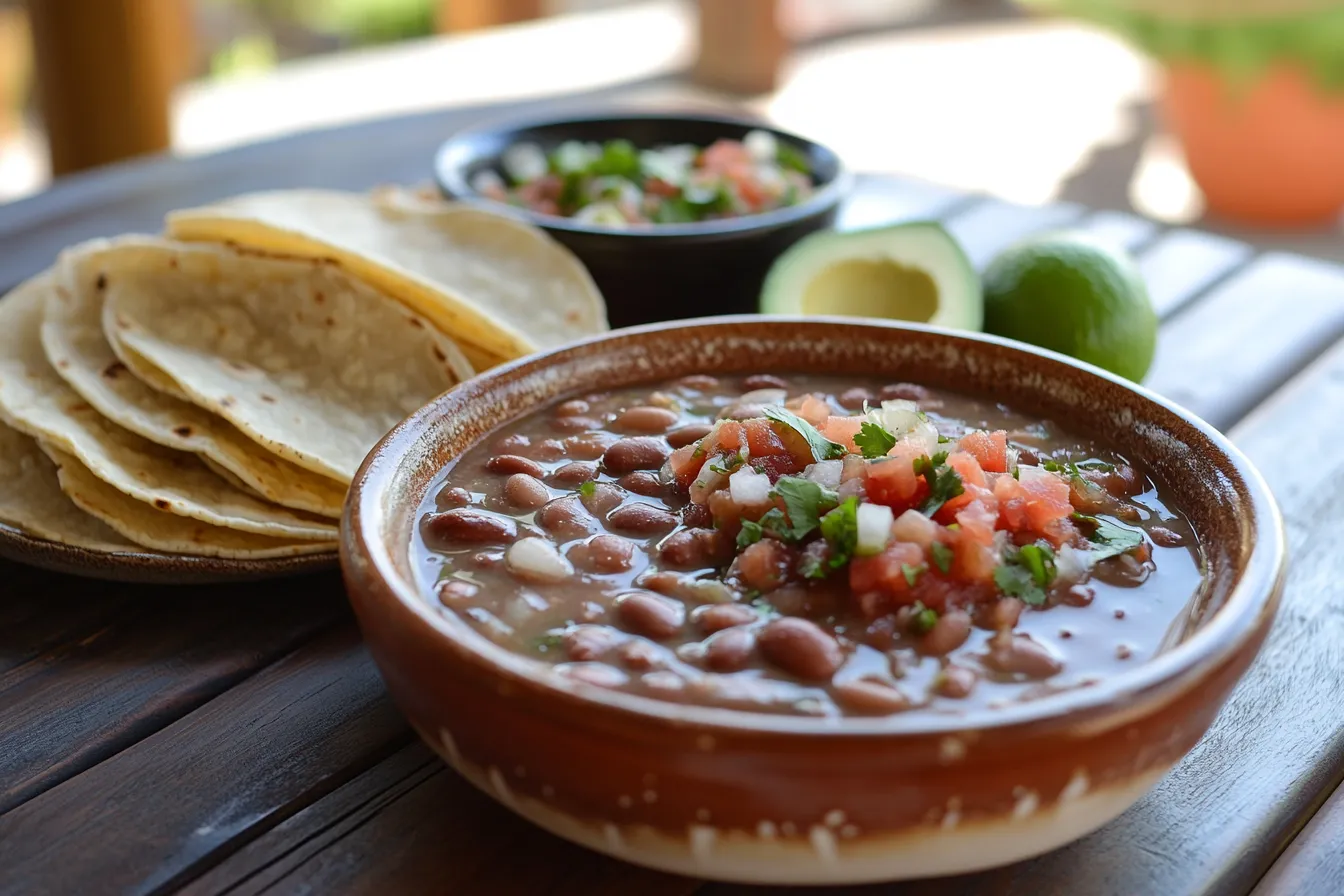 What are frijoles de la olla made of?