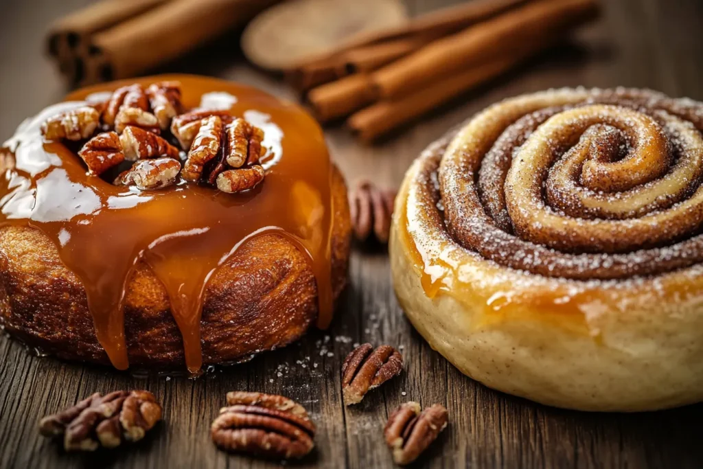 Difference Between a Sticky and a Cinnamon Bun?