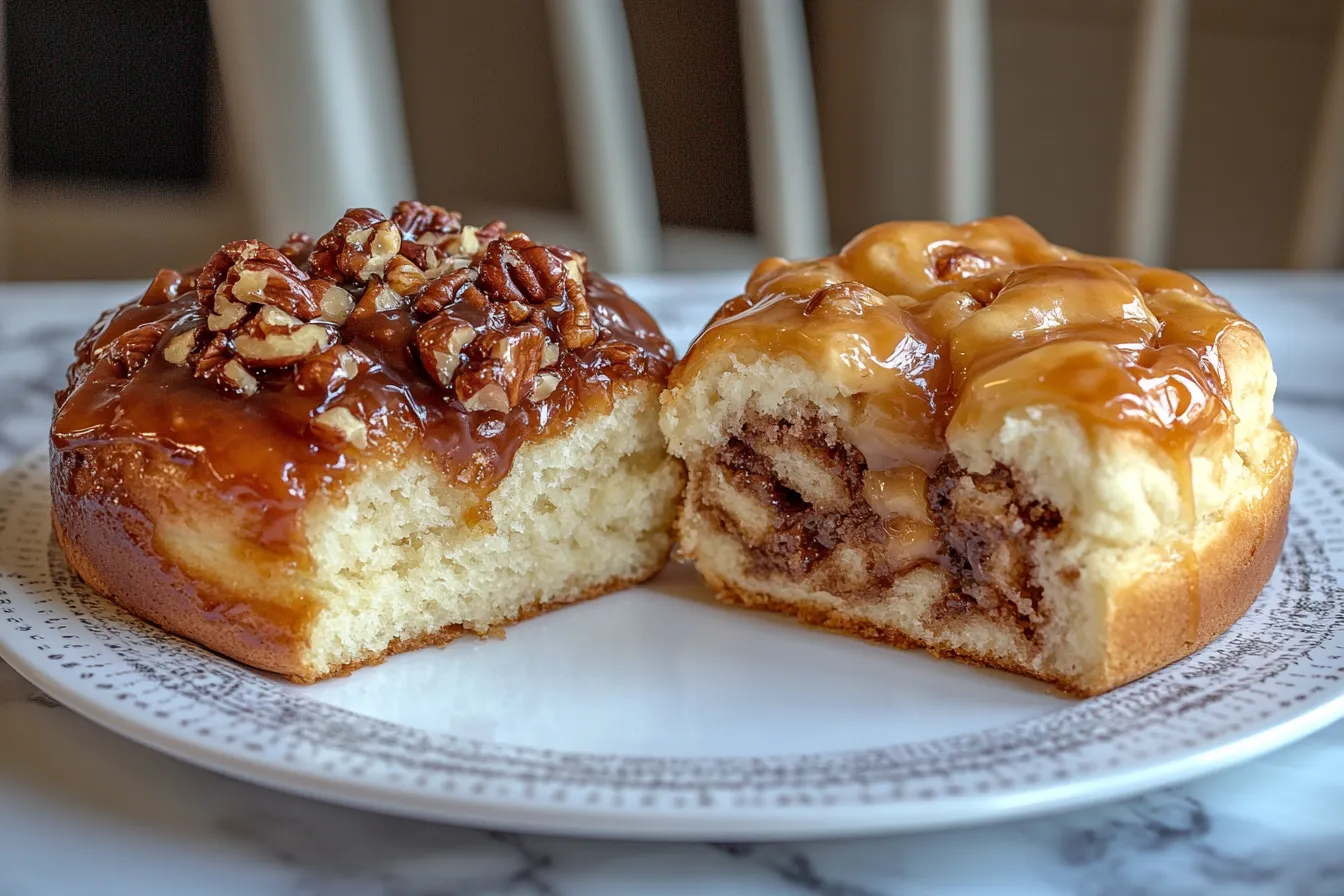 What's the difference between a sticky bun and a cinnamon bun?