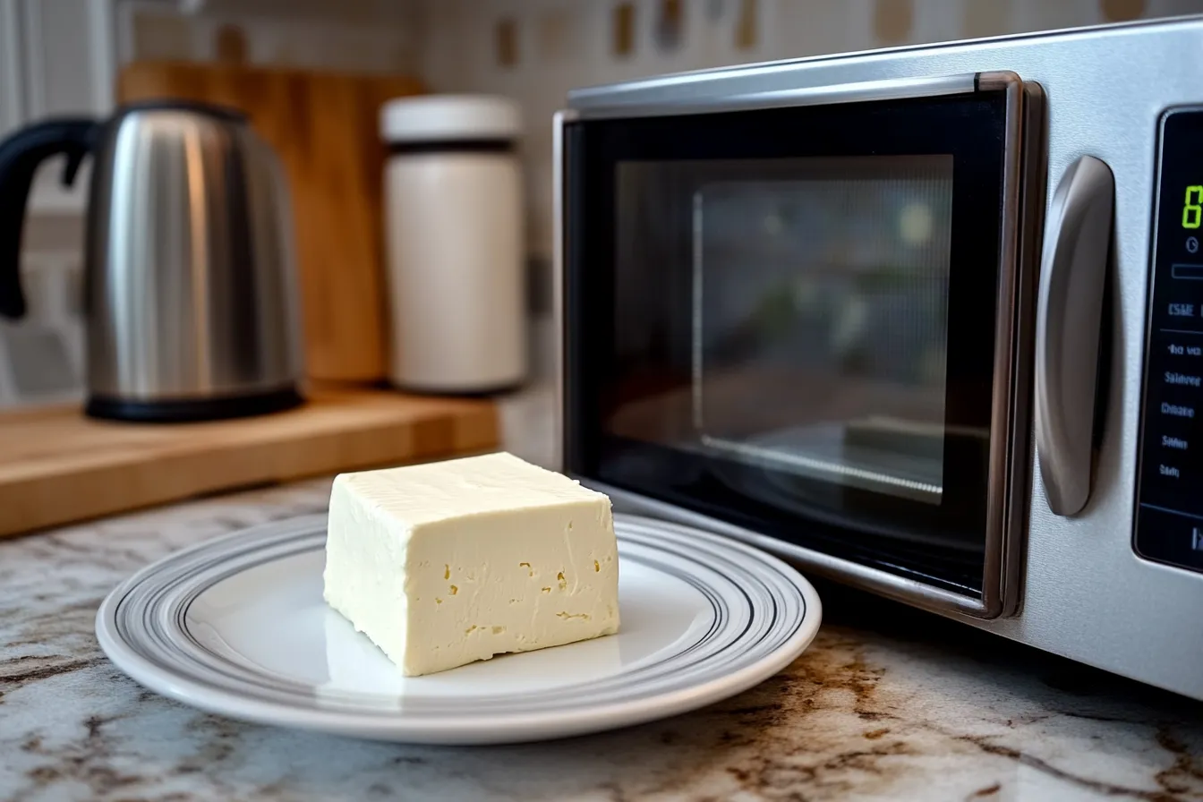 How do you soften a bar of cream cheese?