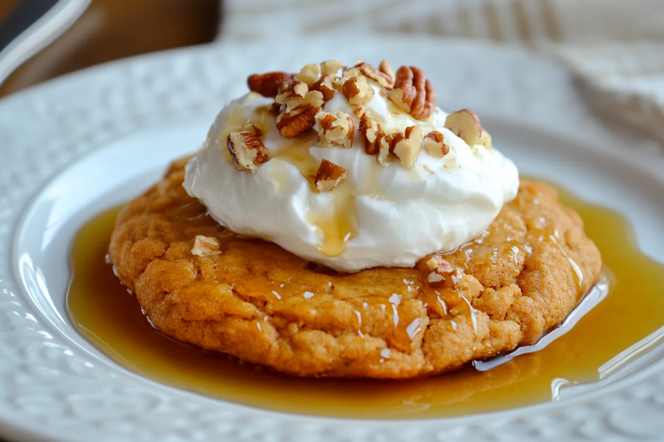 What topping is good for pumpkin pie cookie?