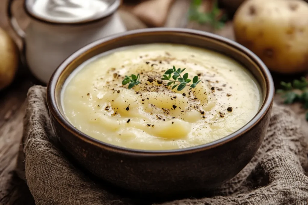 Will whipping cream thicken potato soup?